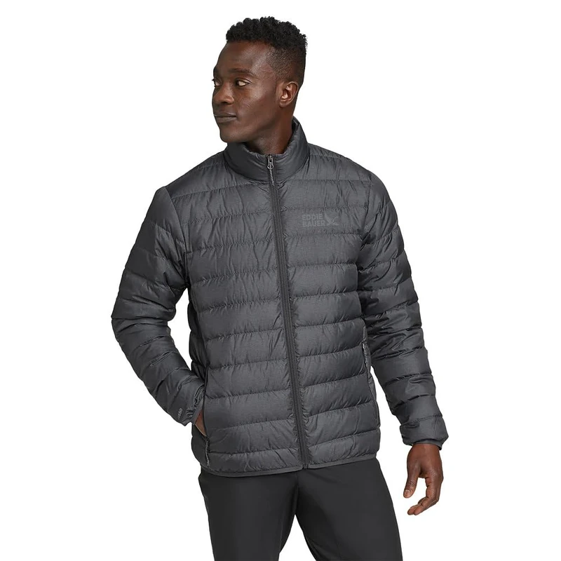 Eddie Bauer Men's CirrusLite Down Jacket, Recycled, Dk Smoke Htr Recycled, Medium, Dk Smoke Htr Recycled, Medium