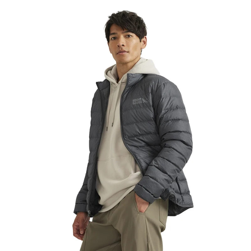 Eddie Bauer Men's CirrusLite Down Jacket, Dk Smoke Htr, XX-Large - Image 1