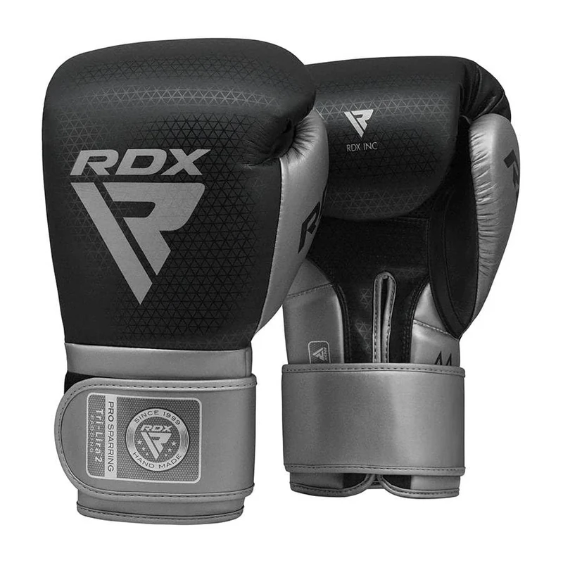RDX Boxing Gloves Mark Pro Sparring Tri Lira 2 Silver-12Oz