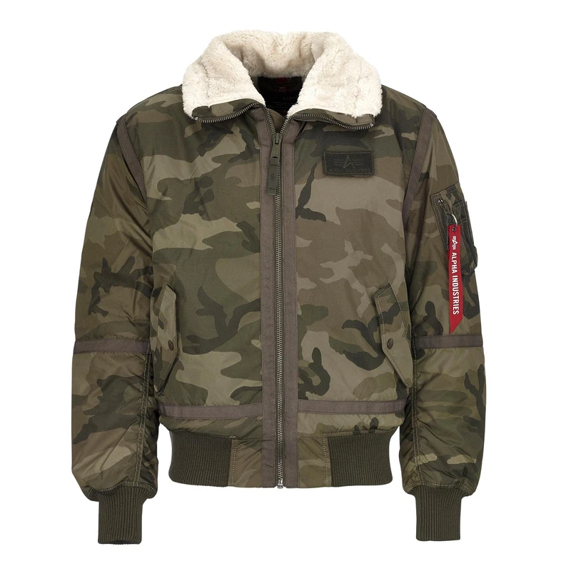 ALPHA INDUSTRIES Men's B15-3 TT Jacket, 239-olive camo, XXL