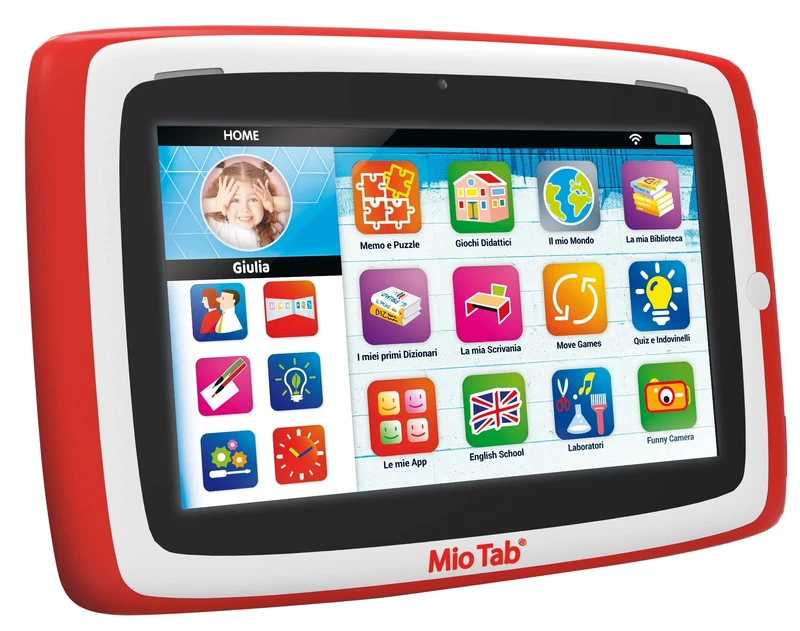Lisciani Giochi-Mio Tab 7'' Smart Kid 2022, Children 6-12 Years, Memory 16 GB, Autonomous, Sensory Capacities, Hand Eye Coordination, Multicolor, 97012