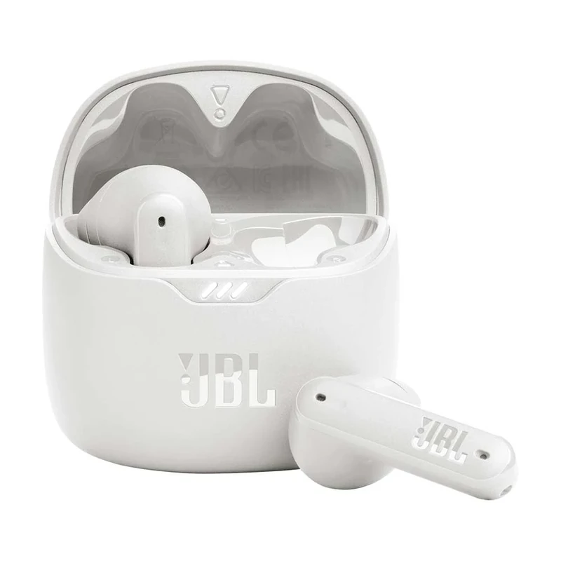 JBL Tune Flex In-Ear Bluetooth Headphones, Water-Resistant Noise-Cancelling Earphones with 32 Hours of Battery Life, White