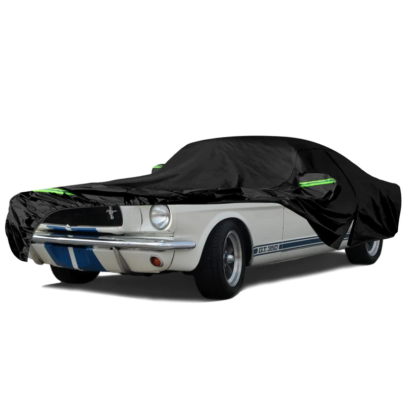 Waterproof Car Cover Replace for 1964-1978 Ford Mustang, 6 Layers All Weather Custom-Fit Mustang Full Car Covers with Zipper Door for Snow Rain Dust Hail Protection (1964-1978)