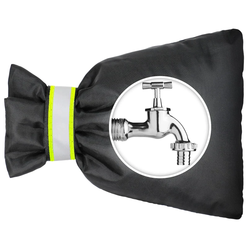 AUGOLA Winter Tap Cover - Thick Insulated Waterproof Jacket, Black