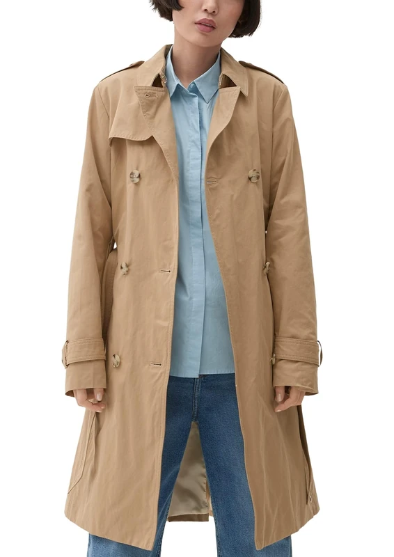 s.Oliver Women's Trenchcoat Trenchcoat, Brown, 40