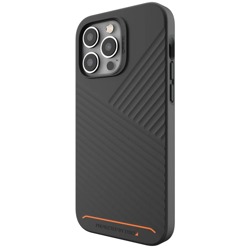 ZAGG Gear 4 Denali Snap D30 Protective Case Compatible with iPhone 14 Pro, 6.1 in, Hard Case, Shockproof, Wireless Charging, MagSafe, (Black)