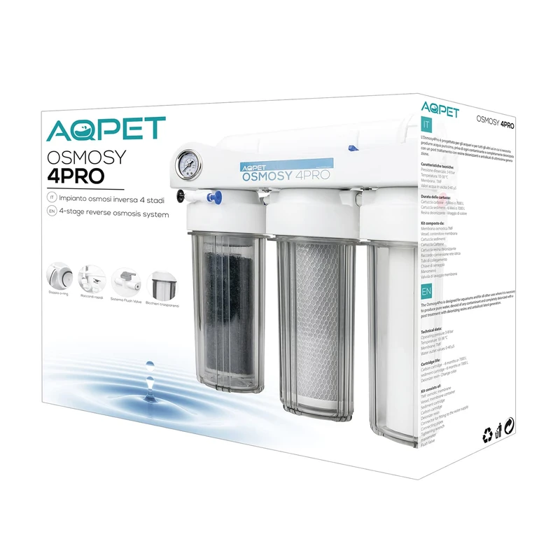 AQPET Osmose Inversa 4PRO 50 Gallons for Aquariums White