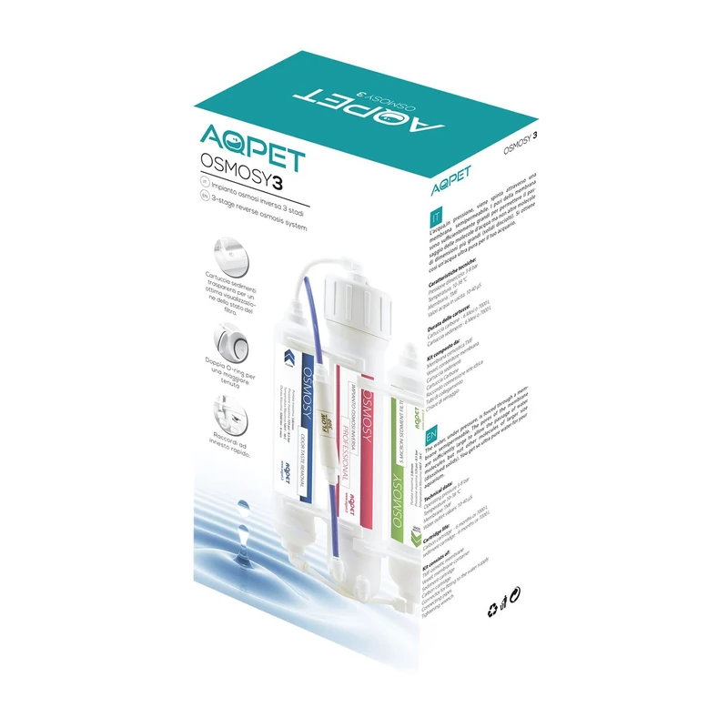 AQPET OSMOSY3 Reverse Osmosis Plant for Aquarium Osmosis - 50 Gallon Membrane (190 Litres) / Day for Aquariums - Image 1