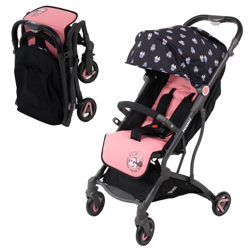 Cassy Compact Pushchair 6-36 Months Lightweight and Handy, Foldable with One Hand - Nania Disney Baby (Minnie) - Image 1