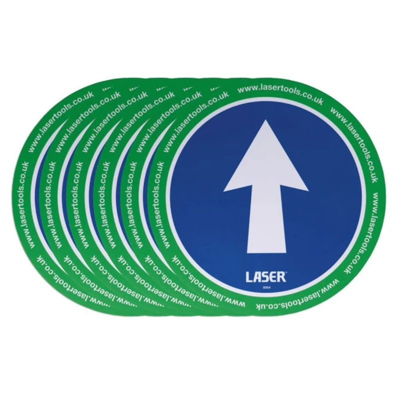 Laser 61703 Tools Floor Sticker Arrow Direction 6pc x 2 - Image 1