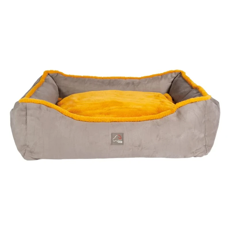 HKM Anam Cara Comfort Dog bed Taupe/Yellow Gold M