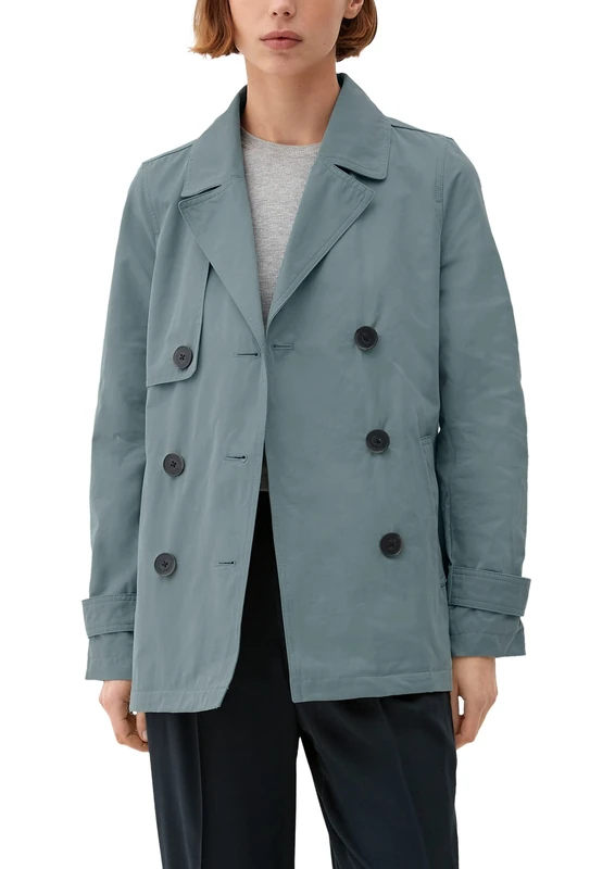 s.Oliver Women's Jacke Jacket, BLUE GREEN, 34