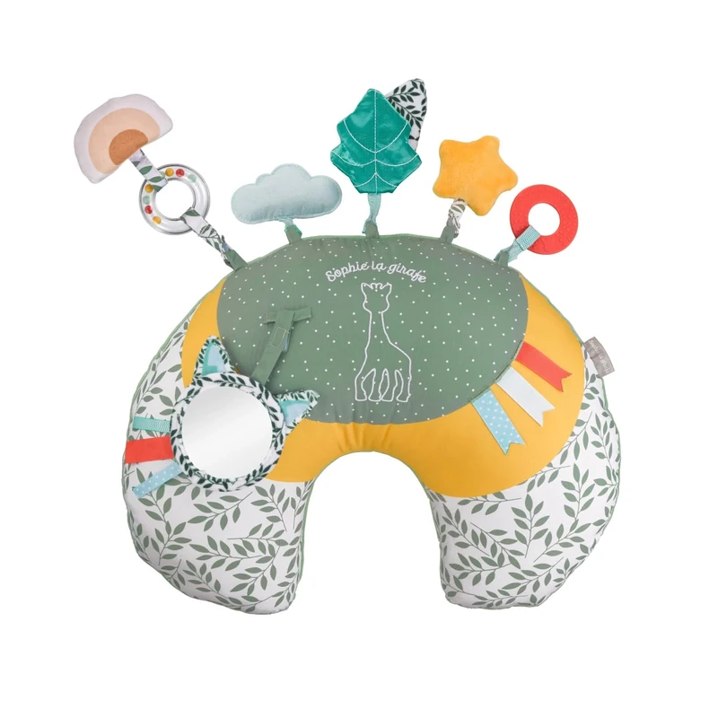 Sophie la girafe Cosy Play Cushion, activity entertainment soft comforter