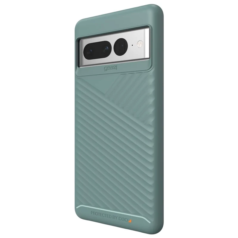 ZAGG Gear4 Denali Google Pixel 7 Pro Phone Case (Green), D30 Drop Protection up to 13ft / 4m, Wrks with Wireless Charging Systems, Lightweight and Transparent