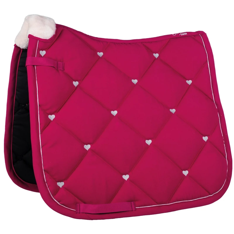 HKM Sweet Valentine Saddle Cloth Pink/Silver Pony dressage