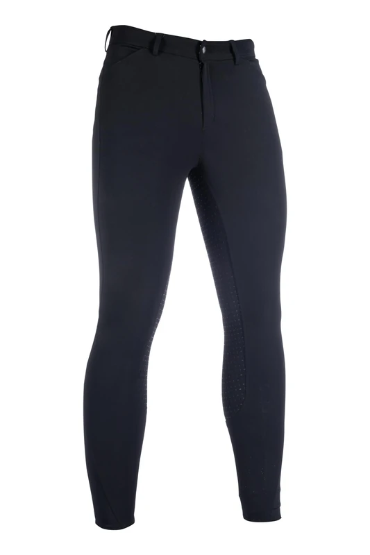 HKM Men's Kopenhagen Silicone Full seat Riding Breeches, Black, 40