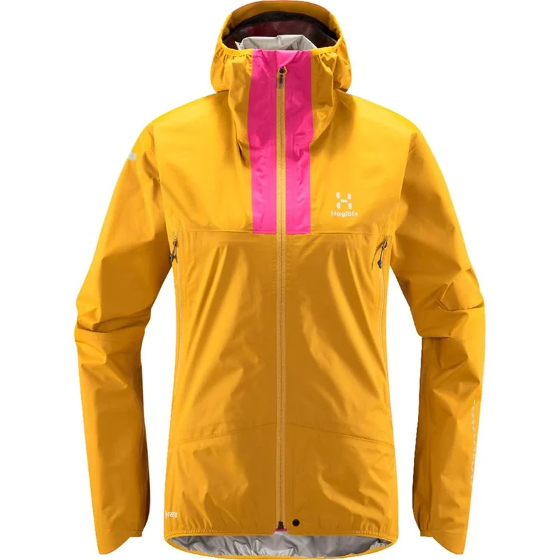 Haglöfs HAGLOFS 605233_4WT L.I.M GTX JACKET WOMEN Jacket Women's AUTUMN LEAVES/ULTRA PINK Size XS