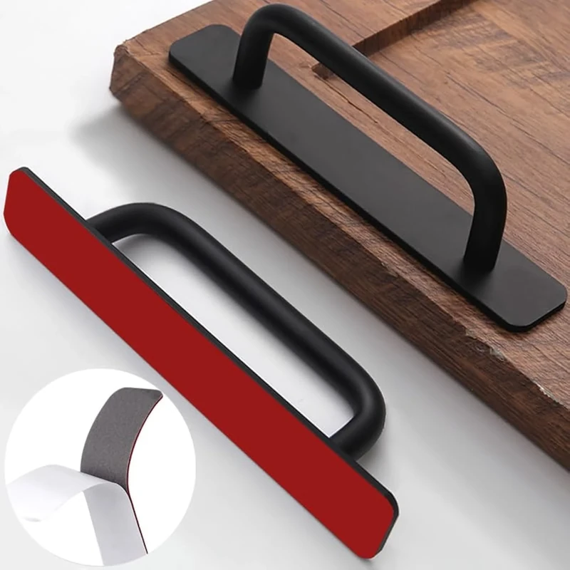 Westablize 12 Pack 5 Inch 128 mm Matte Black Cabinet Handles Aluminum Cabinet Pulls Drawer Pulls Sliding Door Pulls Black Cabinet Handles (5 Inch, Set of 12, Black)