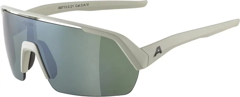 ALPINA Unisex - Adults, TURBO HR Q-LITE sports glasses, cool-grey matt/silver, One Size