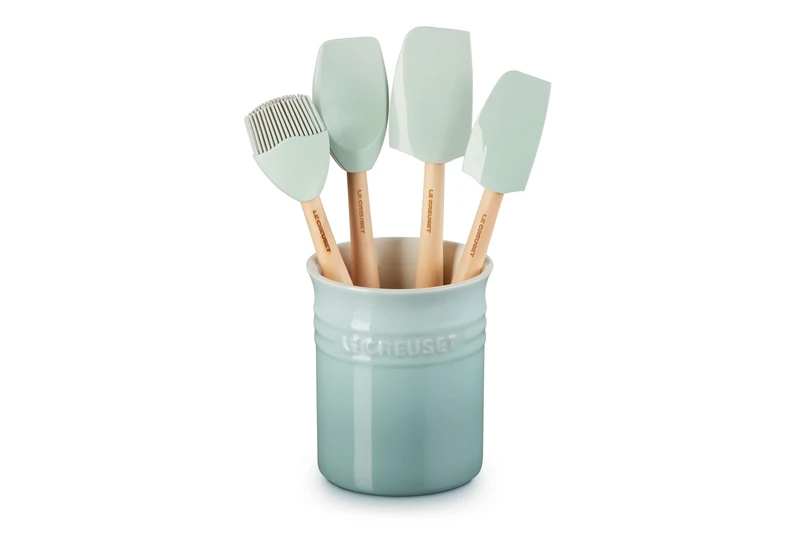 Le Creuset Silicone Craft Series 5-Piece Sea Salt Ceramic Utensil Set