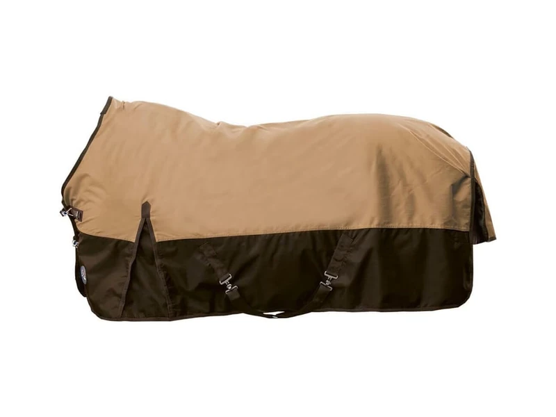 HKM St. Louis 600D, with fleece Turnout rug Beige/Brown 6'9