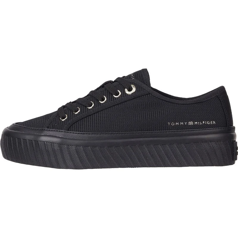 Tommy Jeans Women Vulcanised Trainers, Black (Black), 36 EU