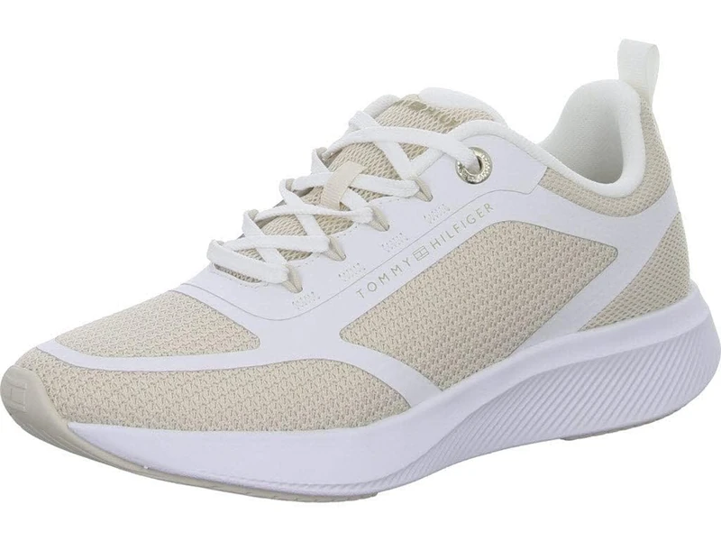 Tommy Hilfiger Women Active Mesh Trainer Running Shoes, White (White), 40 EU