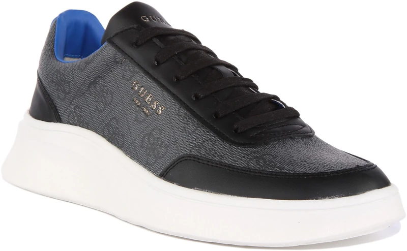 GUESS Men's Dolo Gymnastics Shoes, Coal, 11 UK