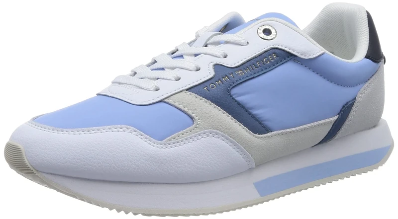 Tommy Hilfiger Women Essential TH Runner Trainers Athletic, Blue (Vessel Blue), 39 EU