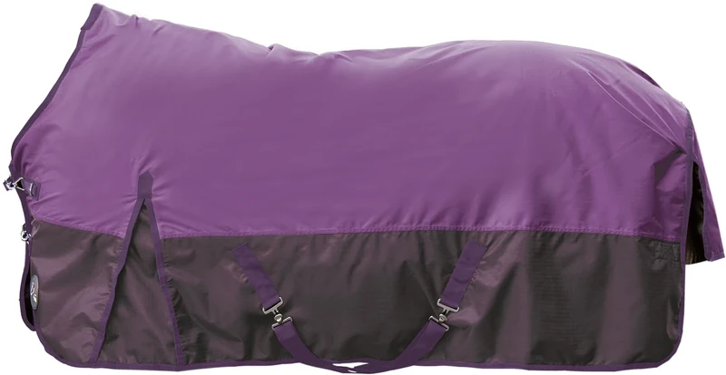 HKM St. Louis 600D, with fleece Turnout rug Royal Blue/Black 5'3