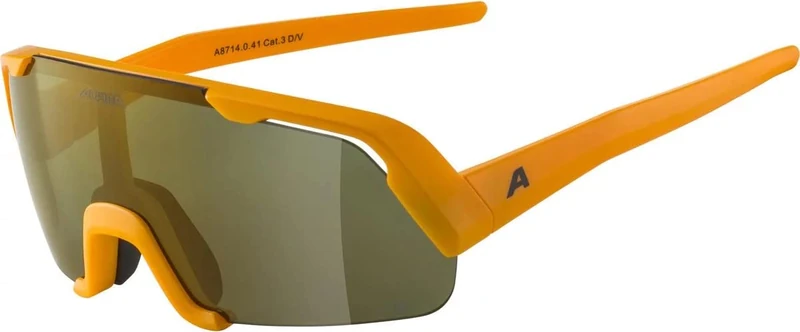 ALPINA Unisex - Children, ROCKET YOUTH Q-LITE sports glasses, burned-yellow matt/bronce, One Size