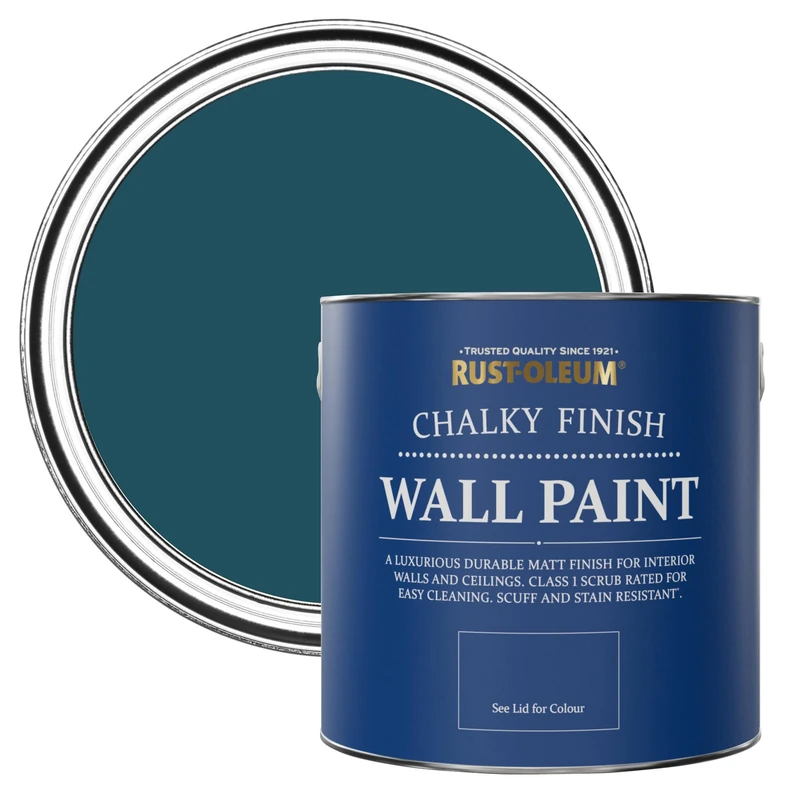 Rust-Oleum Blue Wall and Ceiling Paint in Matt Finish - Commodore Blue 2.5L