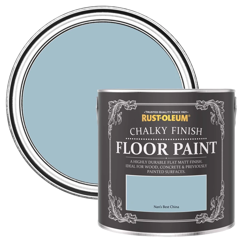 Rust-Oleum Blue Scratch-Proof Floor Paint in Matt Finish - Nan's Best China 2.5L