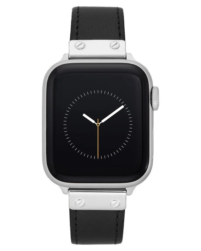 Anne Klein Leather Replacement Band for Apple Watch Secure, Adjustable, Apple Watch Band Replacement, Fits Most Wrists