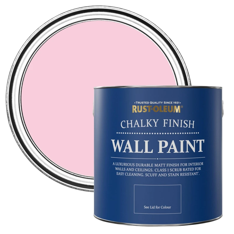 Rust-Oleum Pink Wall and Ceiling Paint in Matt Finish - My Husband Said No 2.5L