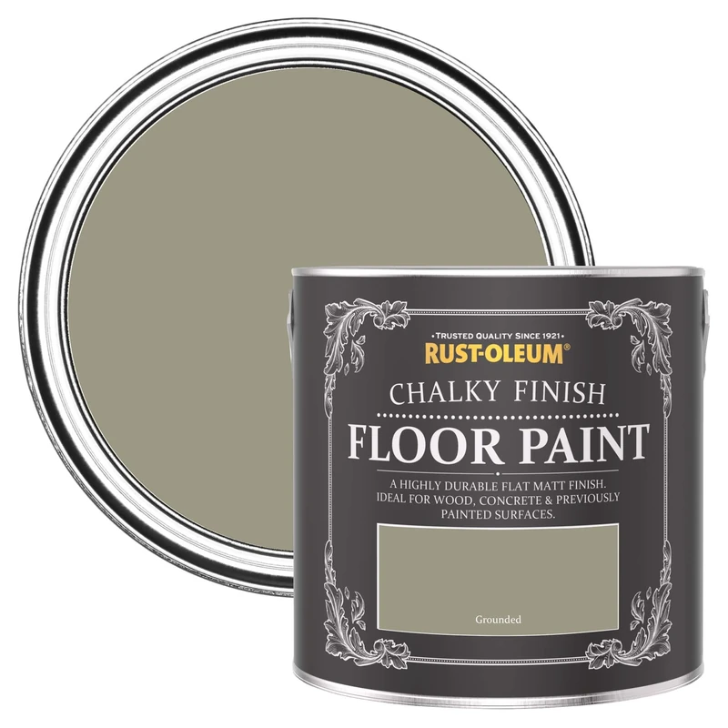 Rust-Oleum Green Scratch-Proof Floor Paint in Matt Finish - Grounded 2.5L, SHDRCT917