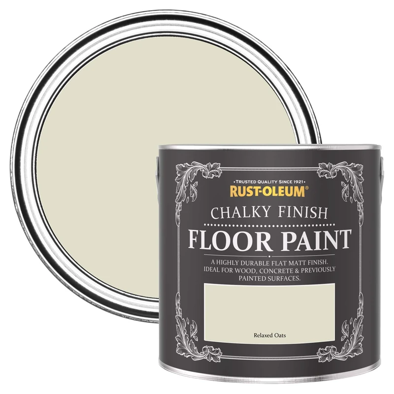 Rust-Oleum Beige Scratch-Proof Floor Paint in Matt Finish - Relaxed Oats 2.5L (SHDRCT918)