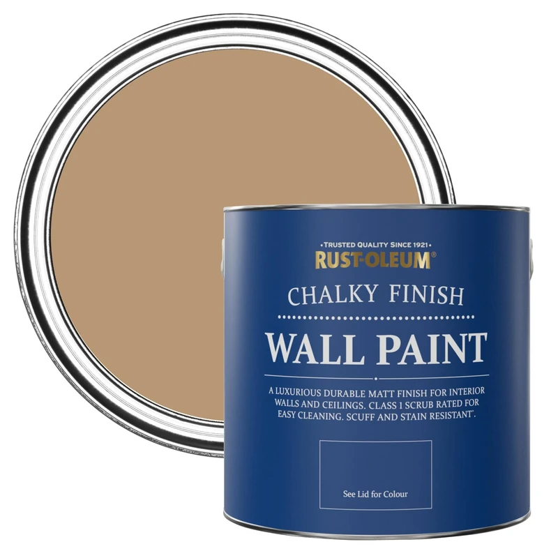 Rust-Oleum Brown Wall and Ceiling Paint in Matt Finish - Fired Clay 2.5L