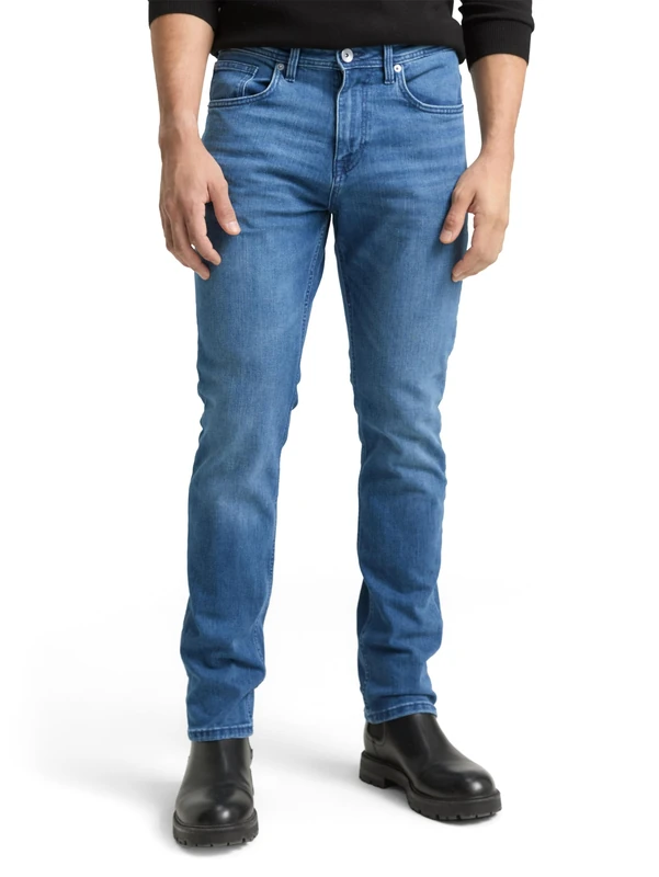 TOM TAILOR Men's Josh Regular Slim Jeans 1035650, 10119 - Used Mid Stone Blue Denim, 30W / 32L