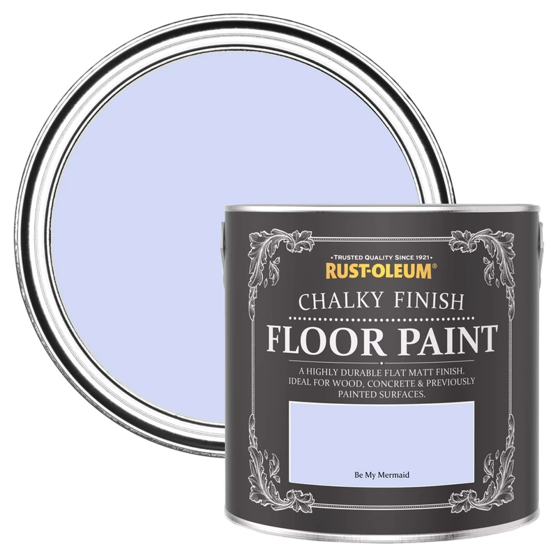 Rust-Oleum Purple Scratch-Proof Floor Paint in Matt Finish - Be My Mermaid 2.5L