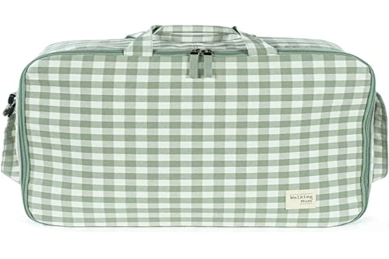 Walking Mum. Remy Baby Suitcase Maternity Bag Hospital/Clinic Organizer for What Mom, Dad and Baby Need, Green Measures 49 x 37 x 12 cm.