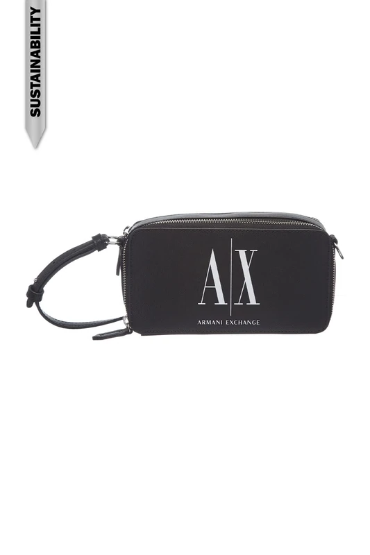 Armani Exchange Women's Icon, Sustainable, Zip Around Camera case, 20, OS