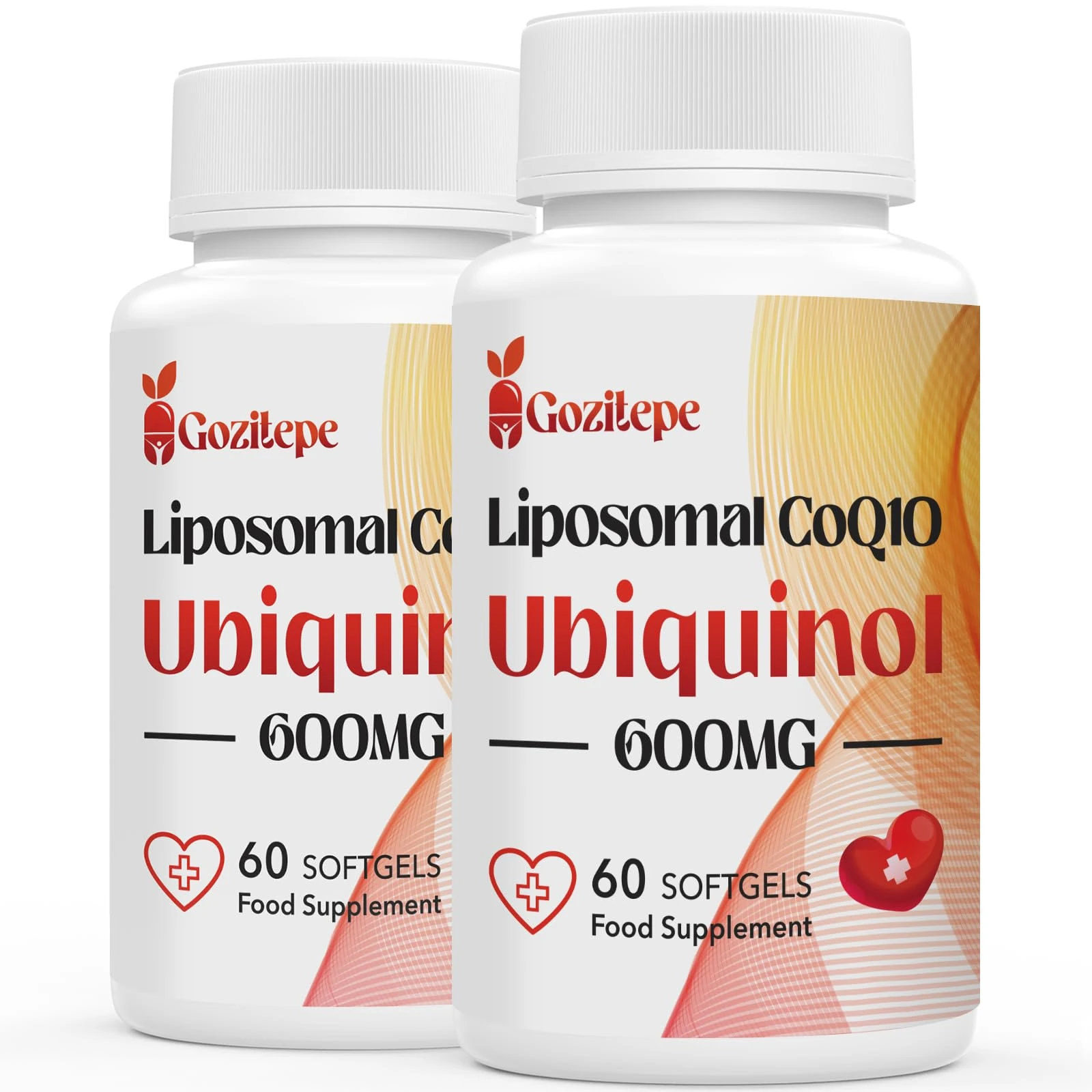Liposomal CoQ10 Ubiquinol 600mg, 60 Mini Softgels, High Strength Active Coenzyme Q10, Enhanced Absorption, Premium Quality Formula, 60 Count (Pack of 2)