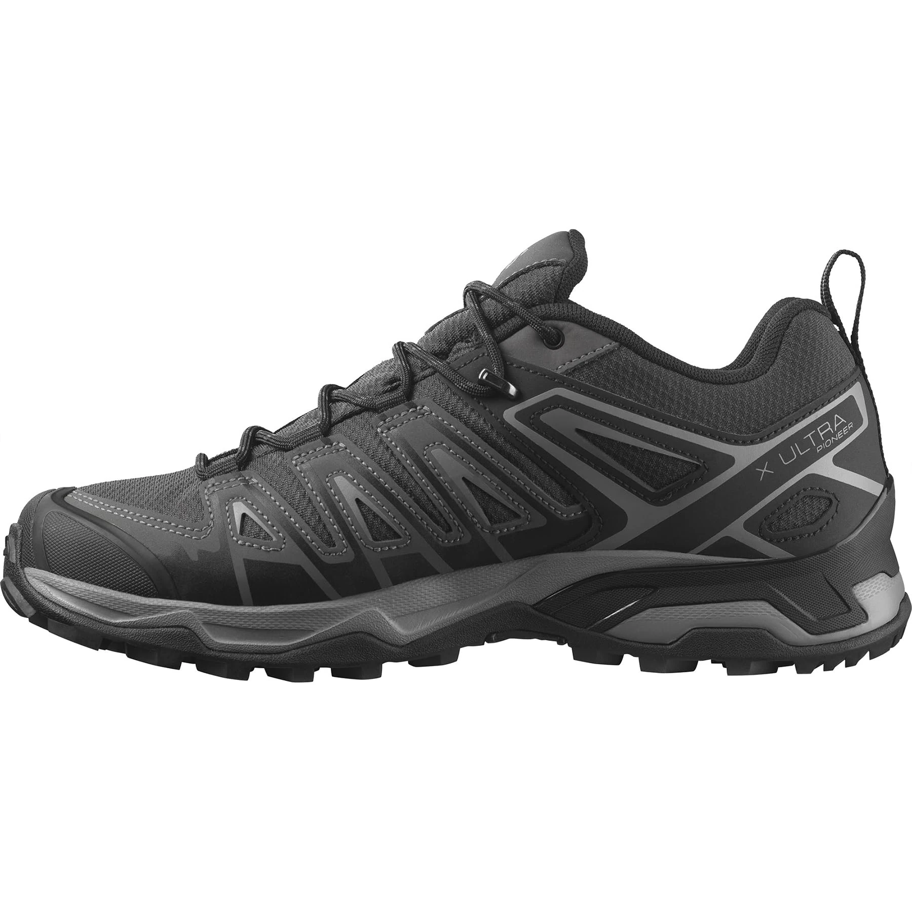 SALOMON X Ultra Pioneer Climasalomon Waterproof Hiking Shoes for Men Trail Running, Phantom/Black/Quiet Shade, 9.5 UK