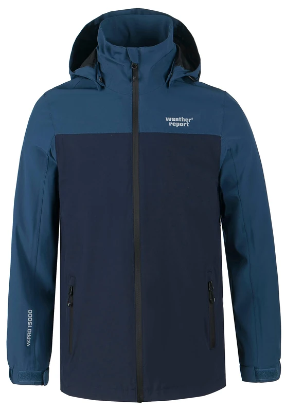 Weather Report Unisex functional jacket Borise Jr. with waterproof features, Blazer navy, 164 cm
