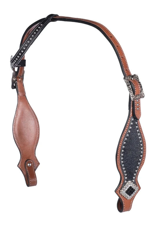 HKM Arizona Western Bridle Black/Brown Pony