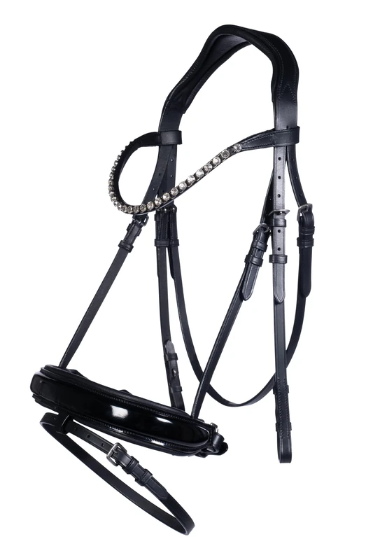 HKM Fleur Bridle Brown Pony