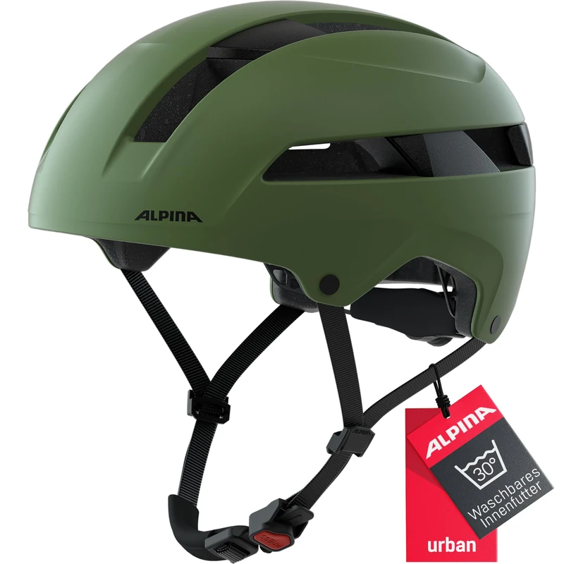 ALPINA Unisex - Adults, SOHO cycling helmet, olive matt, 55-59 cm