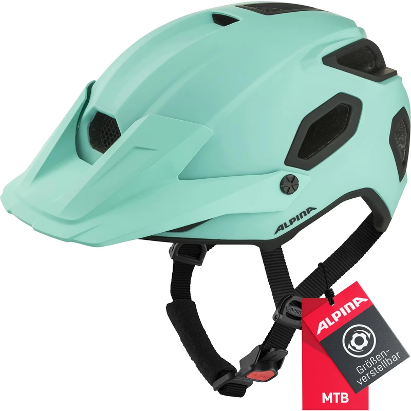 ALPINA Unisex - Adults, COMOX cycling helmet, turquoise matt, 52-57 cm