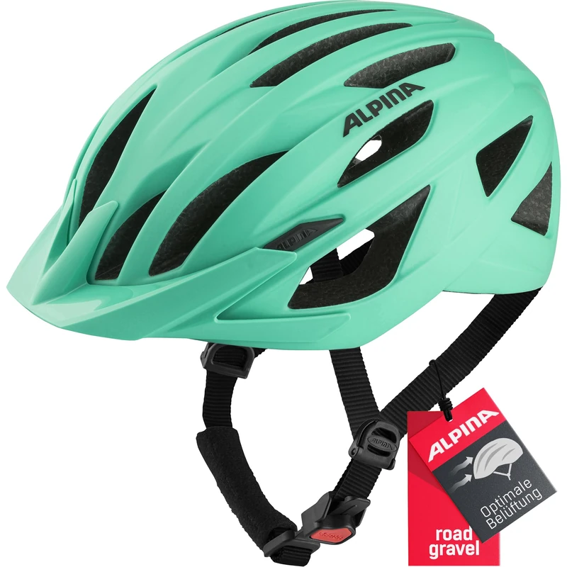 ALPINA Unisex - Adults, PARANA cycling helmet, turqouise matt, 55-59 cm